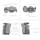 SmallRig HawkLock kit avancé à dégagement rapide pour Sony A7R V / A7 IV / A7S III - 4539