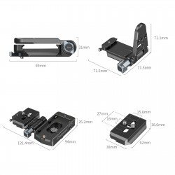 SmallRig Kit d'adaptateur batterie NP-F pour hybride - 4696