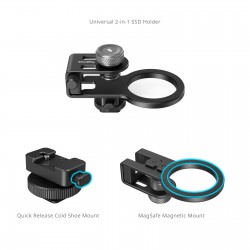 SmallRig Support SSD 2-en-1 MagSafe / Griffe porte-accessoires - 4779