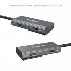 SmallRig USB-C Hub 4-in-1 PD 100W mit Audio - 4598