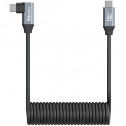 SmallRig câble de données USB-C (droit) à USB-C (angulaire) enroulé - 4792