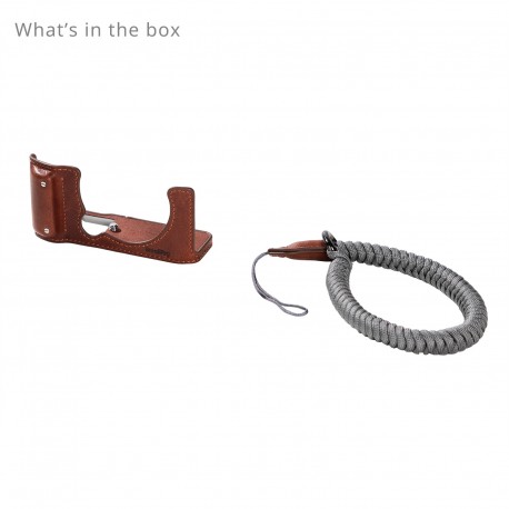 SmallRig caméra étui en cuir pour Fujifilm X-M5 (Marron) - 4880