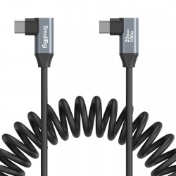 SmallRig câble de données USB-C (angle) à USB-C (angle) en spirale - 4793