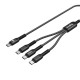 SmallRig câble d'alimentation 3-en-1 USB-C - 5079