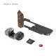 SmallRig poignée en L avec poignée en bois pour FUJIFILM X-M5 (Noir) - 5260