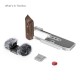 SmallRig plaque en L avec poignée en bois pour FUJIFILM X-M5 (argent) - 5261