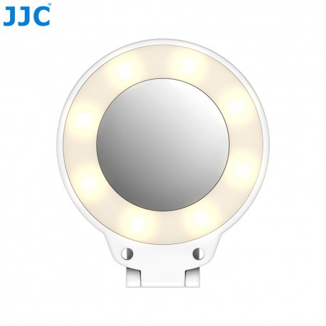 JJC lampe LED à selfie avec miroir et magnétique - MSL-1-WHITE
