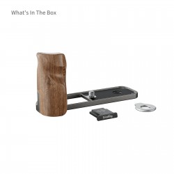 SmallRig L-Winkel mit Holzgriff für FUJIFILM X Half (dunkelgrau) - 5394