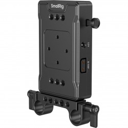 SmallRig plaque batterie V-Mount (version basique) avec pince double tige - 3498B