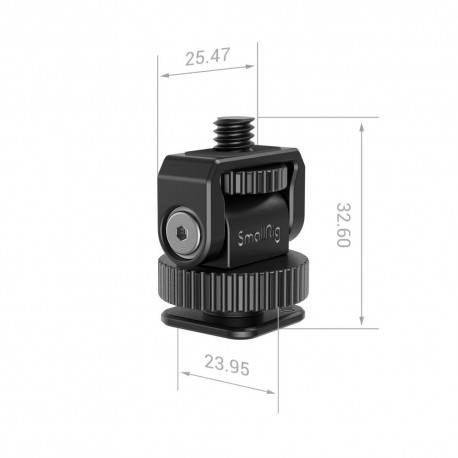 SmallRig mini rotule griffe porte-accessoire vers vis 1/4" - 3577