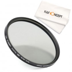 Filtre Polarisant Slim CPL multi-couches K&F Concept 52 à 82mm