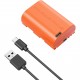 SmallRig batterie rechargeable USB-C LP-E6NH pour appareil photo (orange) - 4968