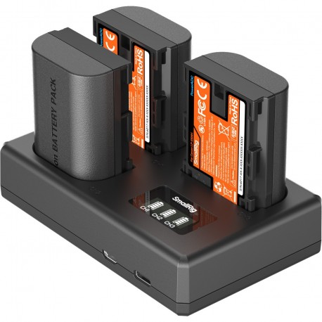 SmallRig Kit 3 batteries et chargeur Canon LP-E6NH - 6017