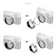 SmallRig Pare-soleil Fujifilm X100VI/X100V argent - 5849