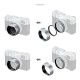 SmallRig Kit filtre UV + pare-soleil X100VI/X100V argent - 5851