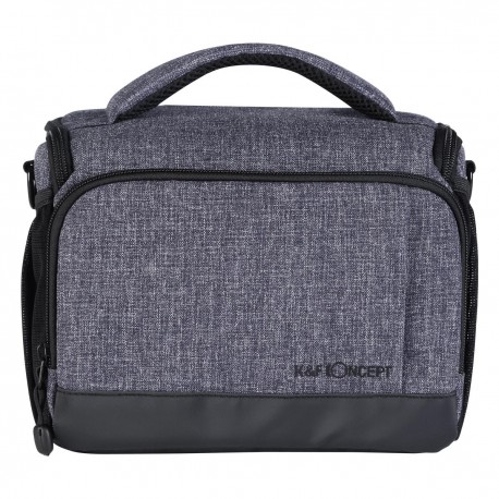 Sac bandoulière K&F Concept taille S gris 25x13x18.5cm