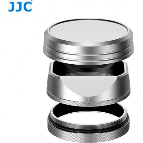 JJC Gegenlichtblende für Fujifilm X100VI / X100V – Silber