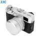 JJC Gegenlichtblende für Fujifilm X100VI / X100V – Silber