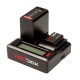 Chargeur double universel HedBox multifonctions pour Nikon, Canon, Sony, Panasonic, etc