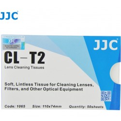 JJC Lingettes de nettoyage optique (50 feuilles)