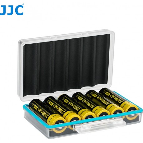 JJC Boîtier de protection pour 6 accus 18650