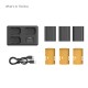 SmallRig Kit 3 batteries et chargeur Sony NP-FZ100 - 6016