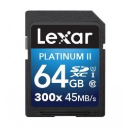 Lexar carte mémoire SDHC 64GB classe 10 Platinum 300x