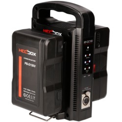 Kit HedBox 2x 150Wh batterie V-Mount et chargeur total 300Wh
