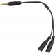 JJC Adaptateur audio 3,5 mm casque et microphone