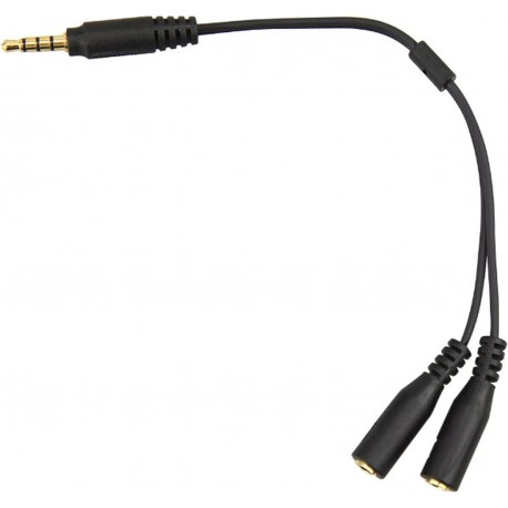JJC Adaptateur audio 3,5 mm casque et microphone