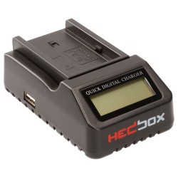 Ladegerät HedBox für verschiedene Akkutypen 220v und 12v mit LCD