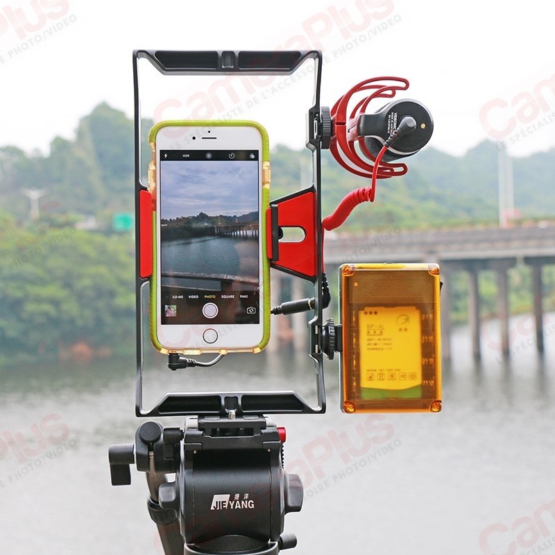 Cage De Stabilisation Pour Smartphone Avec Poignée - Compatible IPhone, Samsung, Google Pixel, 67 Mm, Alliage Aluminium 144g - Pour Vidéo, Photo, Accessoires