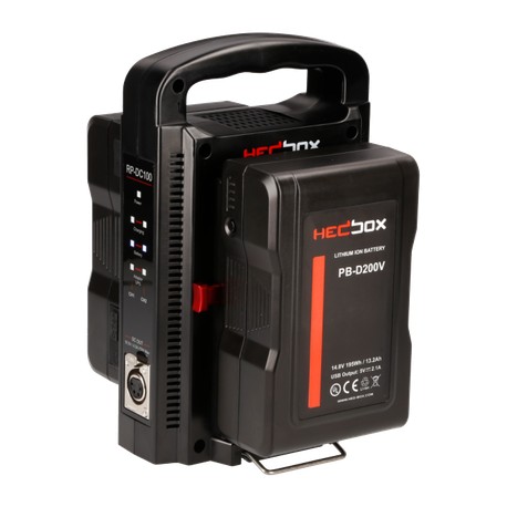 Kit HedBox 2x 195Wh Akkus V-Mount und Ladegerät gesamt 390Wh