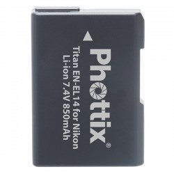 La batterie Phottix Titan EN-EL14 est similaire à la Nikon EN-EL14