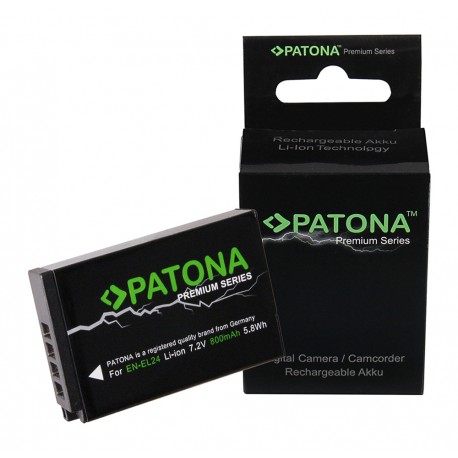 PATONA Batterie Premium EN-EL24 pour Nikon 
