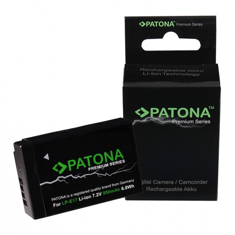 PATONA Batterie Premium LP-E17 pour Canon