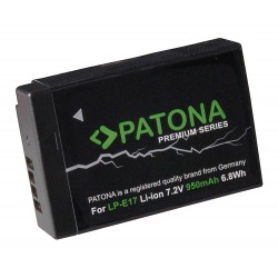 PATONA Batterie Premium LP-E17 pour Canon