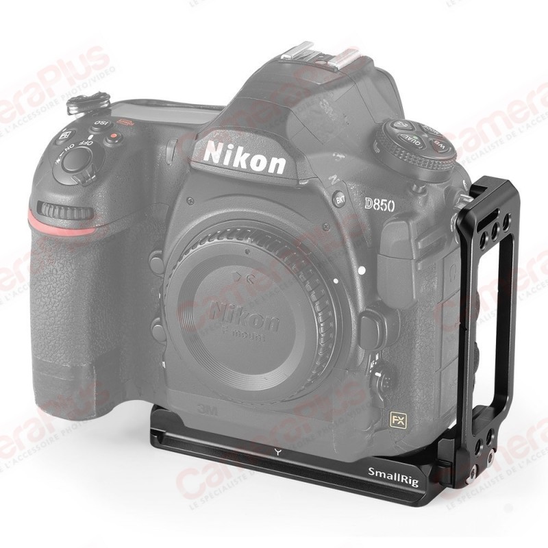 Rollei 22775 Support en L pour Nikon D850 en Aluminium de qualité supérieure avec Filetage 1/4