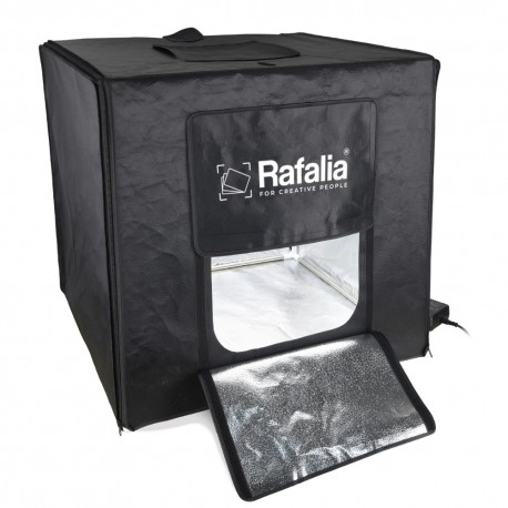 Rafalia Foto-Studio-Box 60x60cm mit LED inkl. 2 Hintergründe