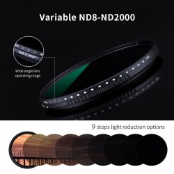 Variabler ND-Filter ND8 bis ND2000 K&F Concept