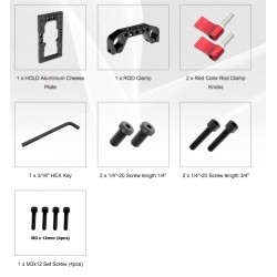 Montageplatte für 15mm Rod und V-Mount/Anton Bauer UNIX