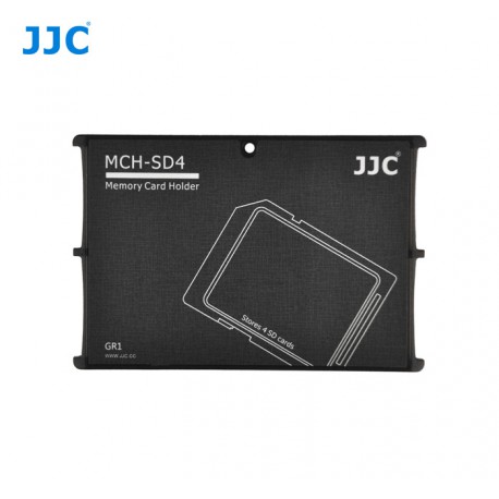 JJC Étui de Transport pour Carte Mémoire pour 4 Cartes SD SDHC