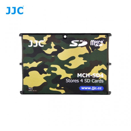 Etui de rangement pour 10x cartes microSD format carte de crédit camouflage