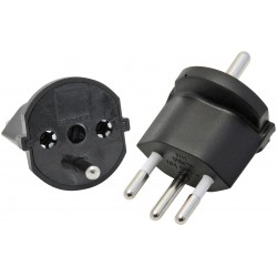 Adaptateur 220v prise EU à prise Suisse CH 3 pin irréversible