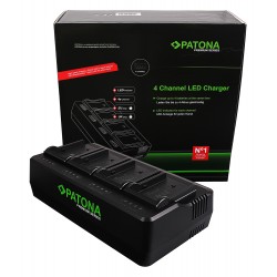 Patona chargeur pour 4 batteries NP-FM50 F550 F750 F970 FM500H