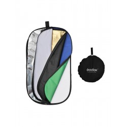 Godox Réflecteur 7 en 1 doré, argent, noir, blanc, translucide, bleu, vert - 150x200cm