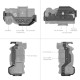 SmallRig Cage pour Sony Alpha 7S III / A7 IV / A7R IV / A1 avec VG-C4EM Grip - 3594
