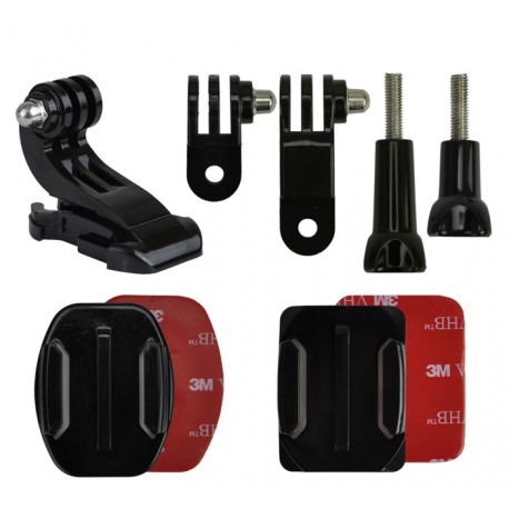 Sangle Fixation Casque Moto Pour Caméra Action - Compatible GoPro, DJI, Insta360 - Base Silicone Ajustable