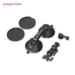 SmallRig Doppel saugnapf mit diversen Aufsätzen - 3566