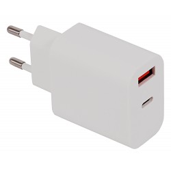 Patona Netzteil Ladegerät 18W QC 3.0 USB-A und USB-C für Smartphone Tablet